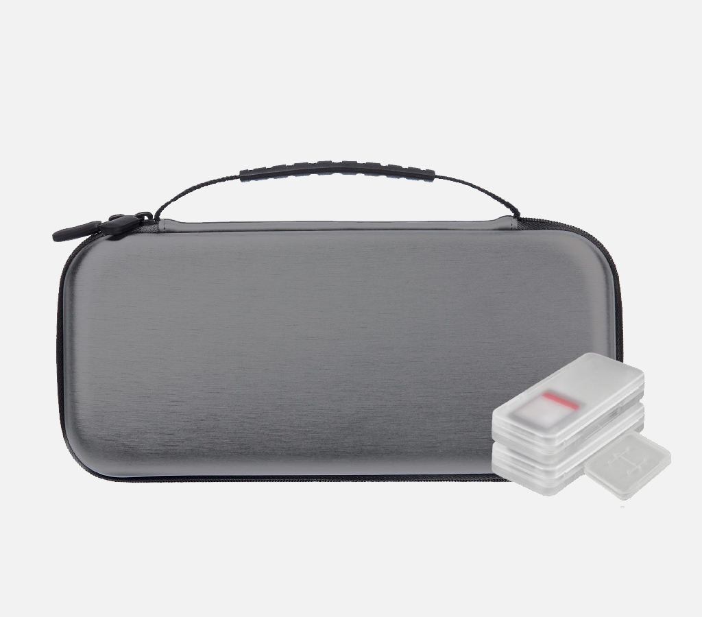ESTUCHE NUWA SWITCH LITE GRIS +4 FUNDAS JUEGOS