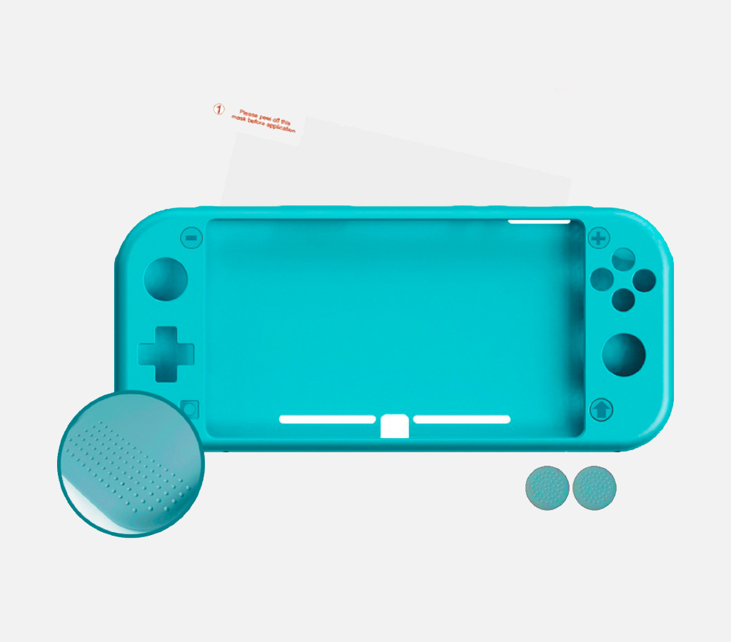 FUNDA NUWA SWITCH AZUL SILICONA ANTID+ 2 GRIPS FIL