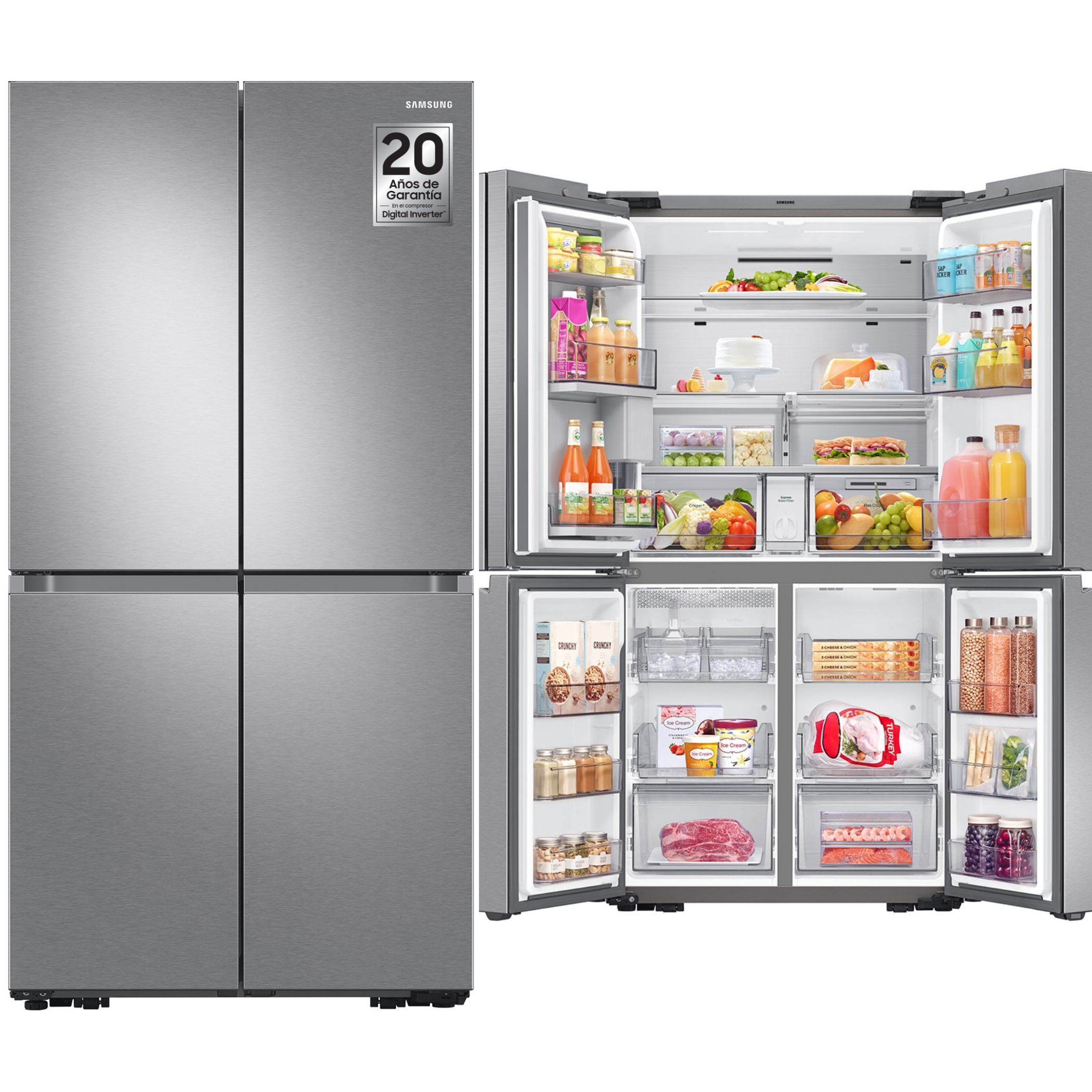 FRI. SAMSUNG RF65A967ESR 182,5x91,2 4P NF INOX