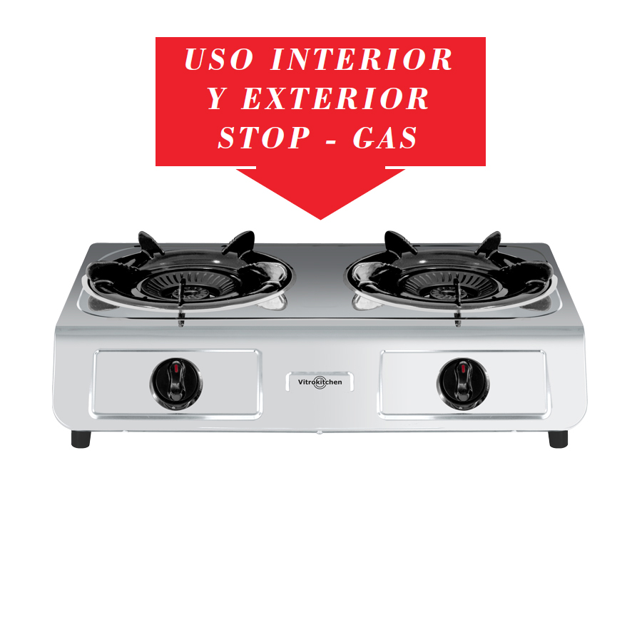HORNILLO VITROKITCHEN 265IN INOX 2F GAS NATURAL
