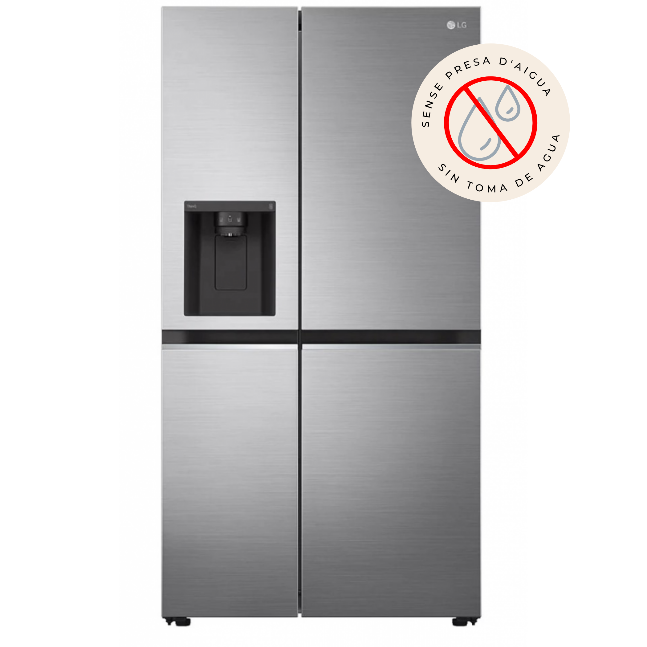 FRI. LG GSLV71PZLE 179X91 635L INOX DISPEN