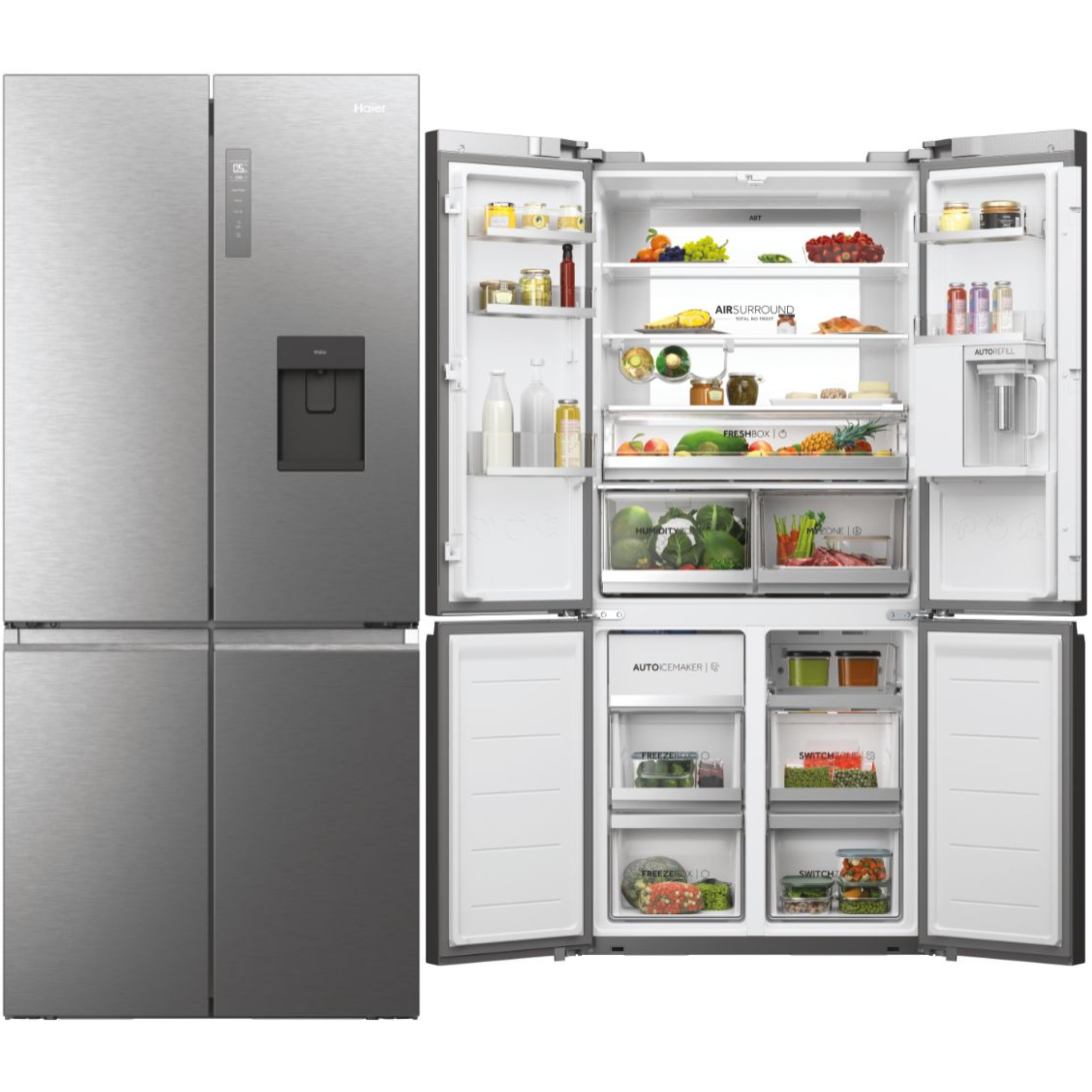 FRI. HAIER HCW7819EHMP 190x83 4P NF INOX DISP.