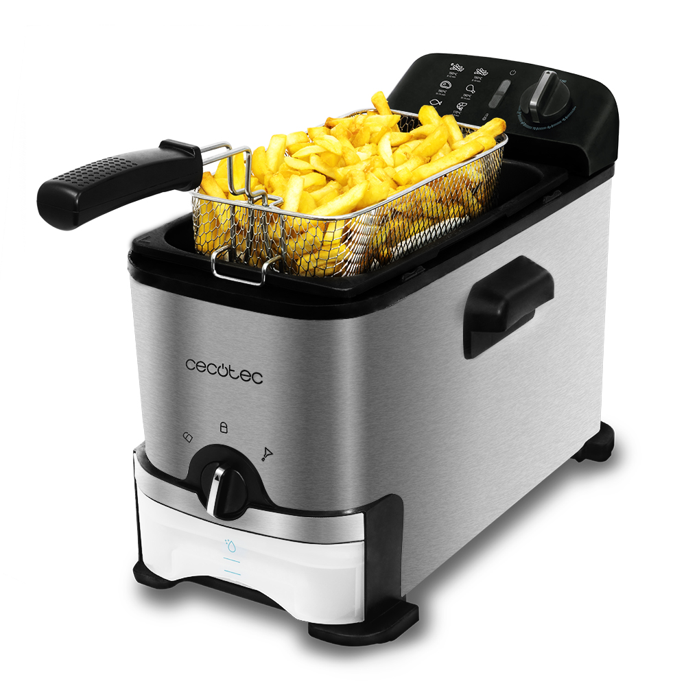 FREIDORA CECOTEC CLEAN FRY 3000 03077 3L FTRO ACEI