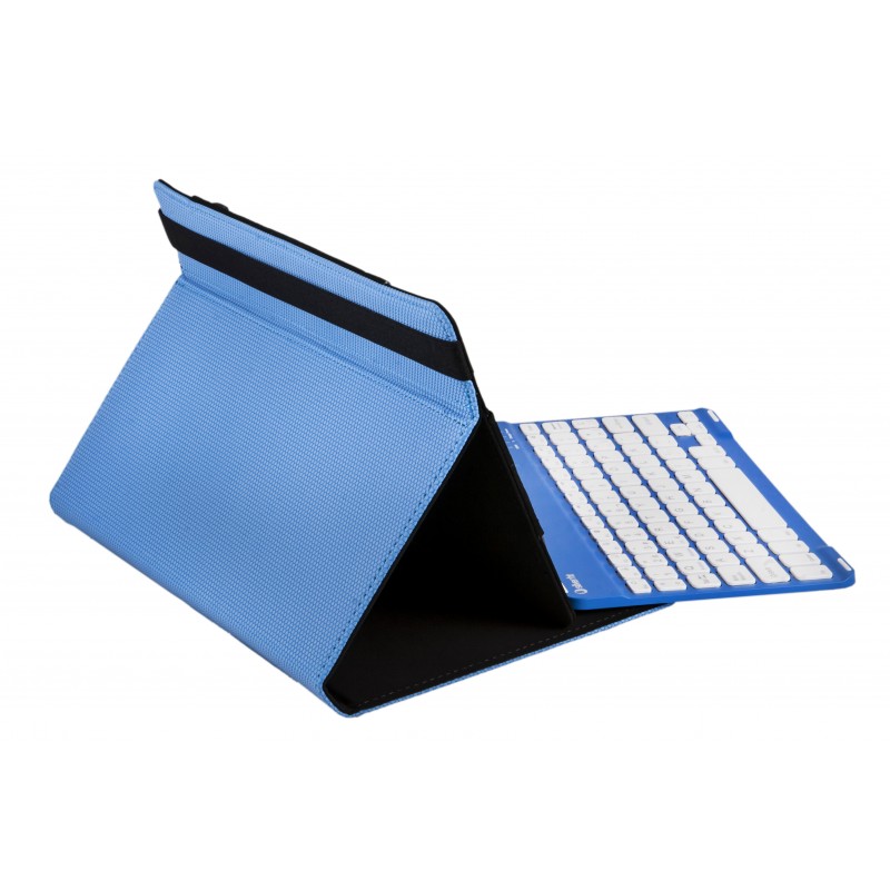 FUNDA Y TECLADO BT SILVER HT UNIVERSAL 9-11 AZUL