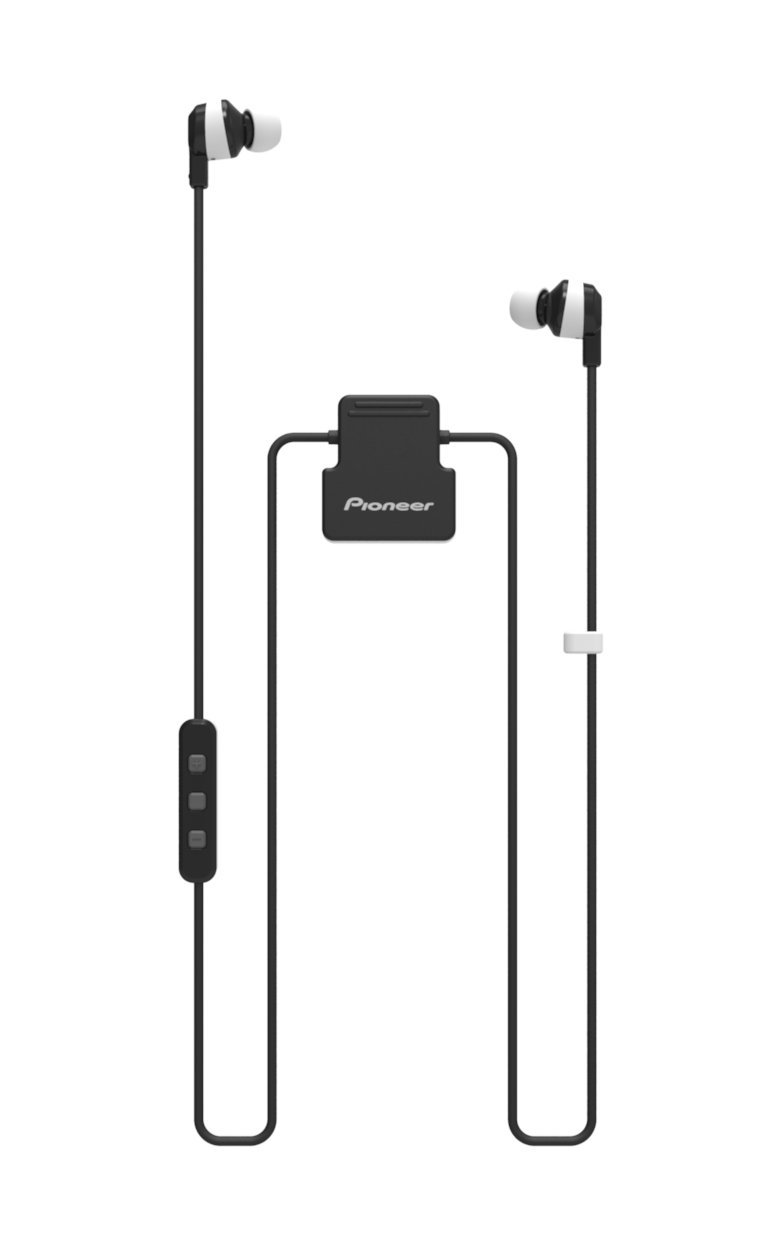 AURICULAR PIONEER SECL5BTW BLANCO/NEGRO, DE BOTON, DEPORTIVO