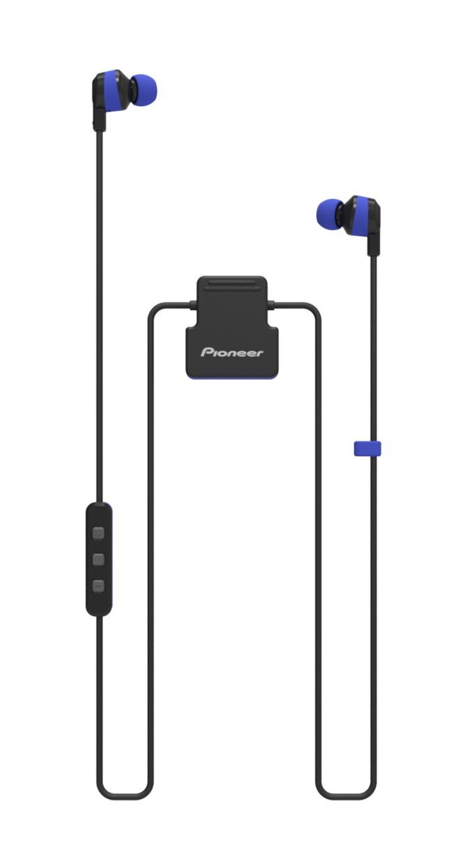 AURICULAR PIONEER SECL5BTL AZUL/NEGRO, DE BOTON, DEPORTIVO