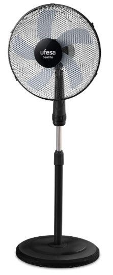 VENTILADOR PIE UFESA SEATTLE 40CM 50W NGRO
