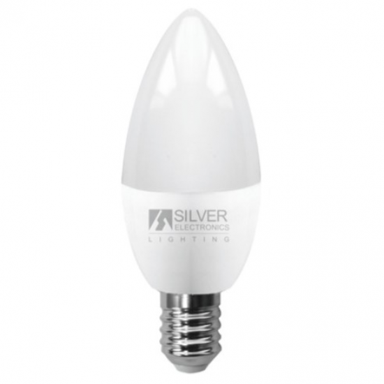 BOM SILVERELECTRONICS LED ECO VELA E14 6000K 600LM