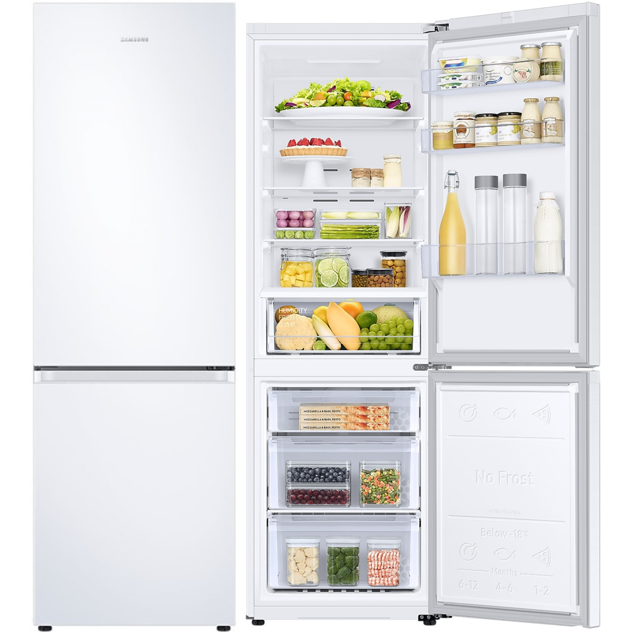 FRICOM. SAMSUNG RB34C600CWW/EF 185x59x66 NF BCO