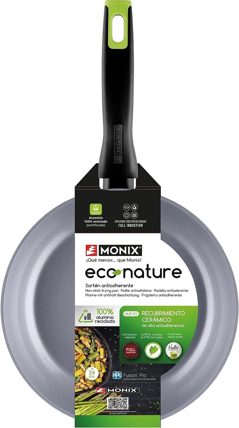 SARTEN MONIX ECO NATURE 24 NUEVA CERAMICA NAT