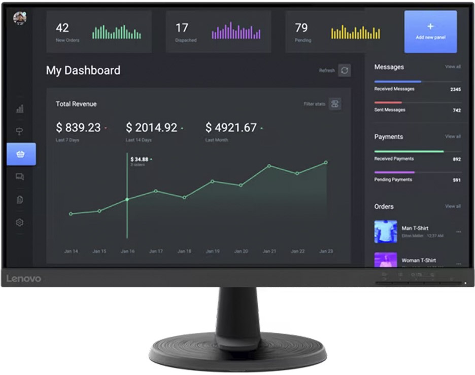 MONITOR LENOVO 24 D24 40 FHD HDMI 75HZ