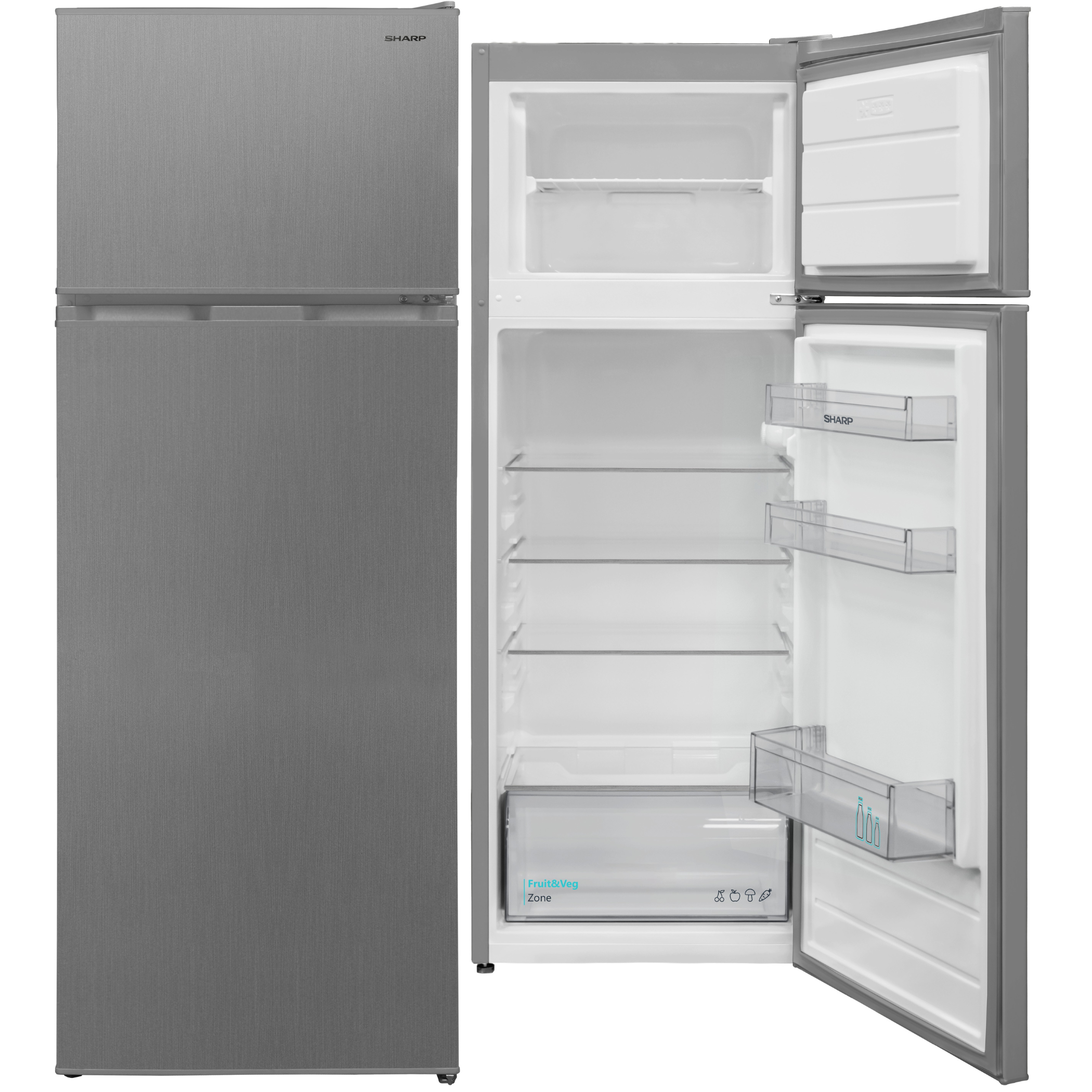 FRI. SHARP SJFTB30ITXLEES 175x60 2P INOX LOOK