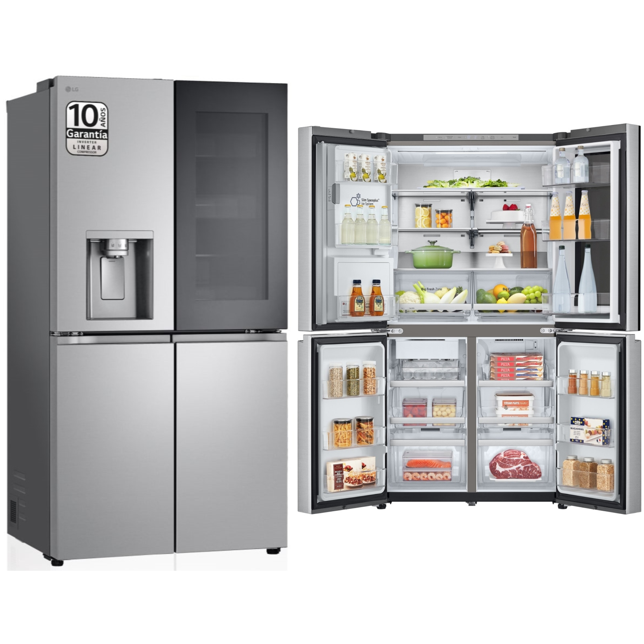 FRI. LG GMG960MBEE 180x92 INOX INSTAVIEW DISP 4P