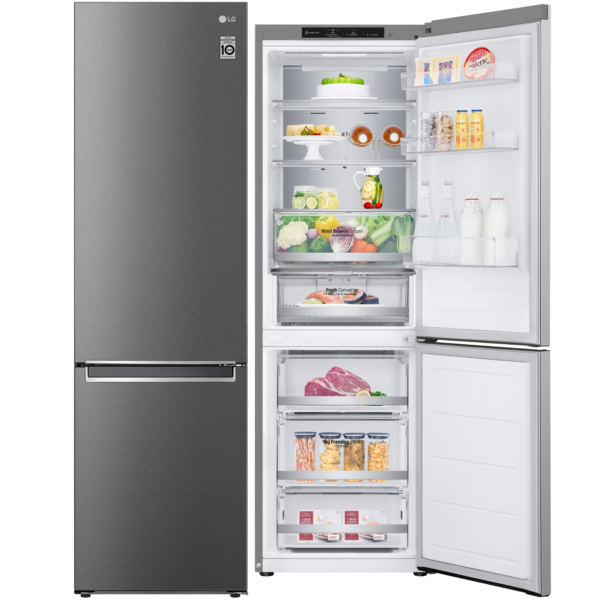 FRICOM. LG GBV5140DPY 186x60 INOX METALF