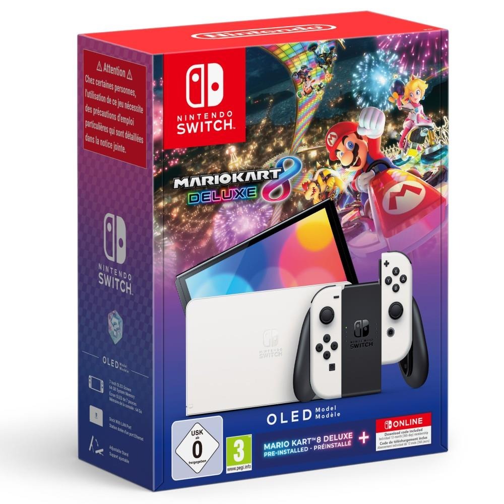 CONSOLA NINTENDO SWITCH OLED +MARIO KART+ 12M NSO