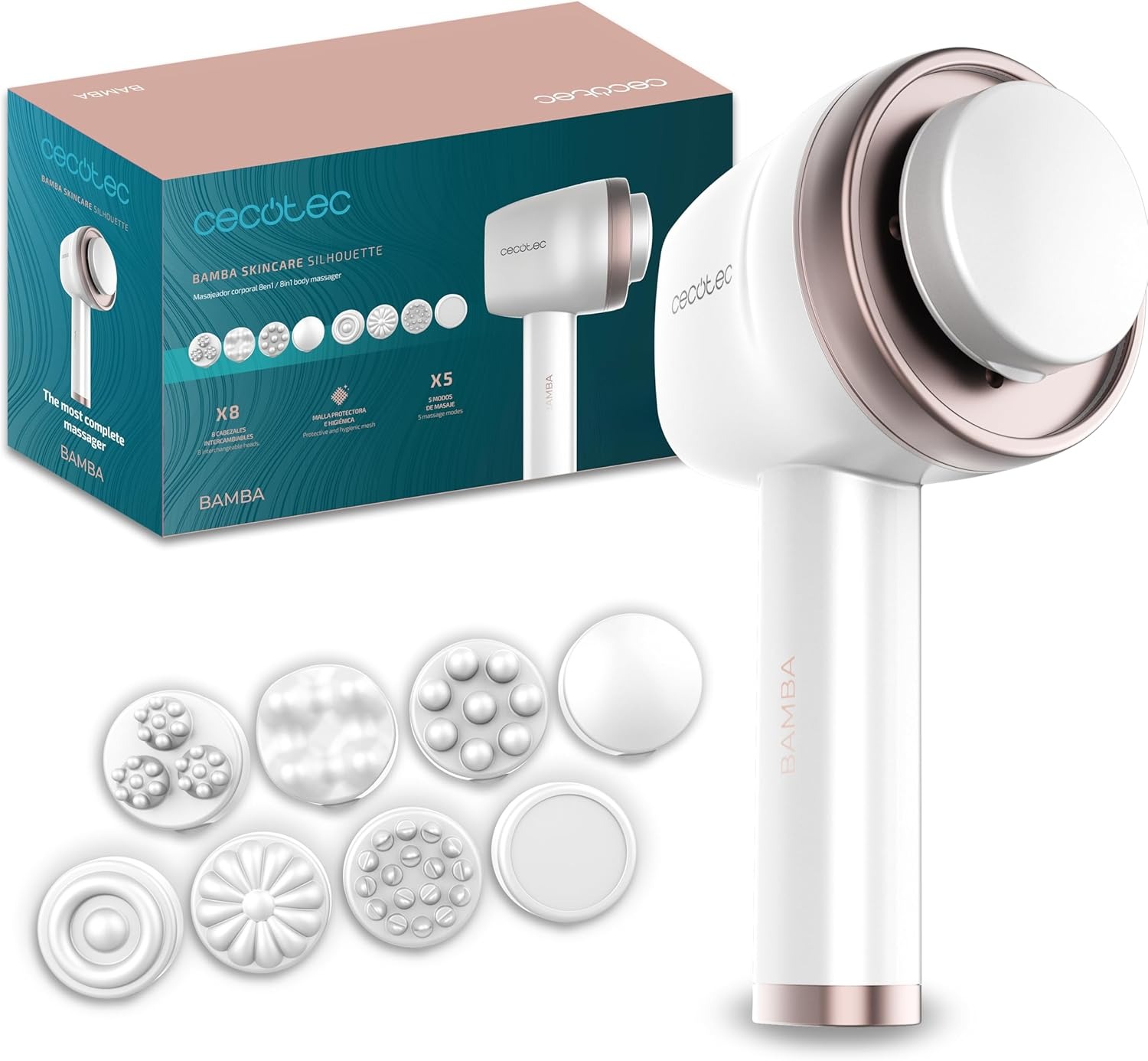 MASAJE CECOTEC PUSH UP ANTICELULITICO 8 CAB 4449