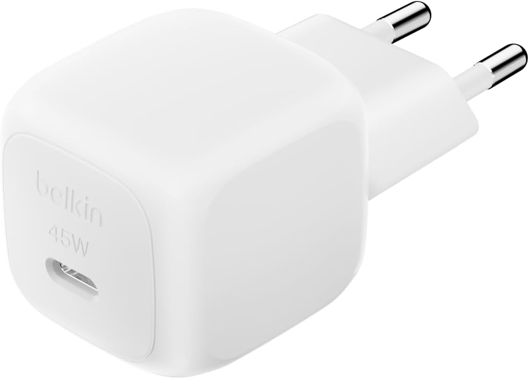 CARGADOR BELKIN 1XUSB C DE 45W CARGA RAPIDA BLANCO
