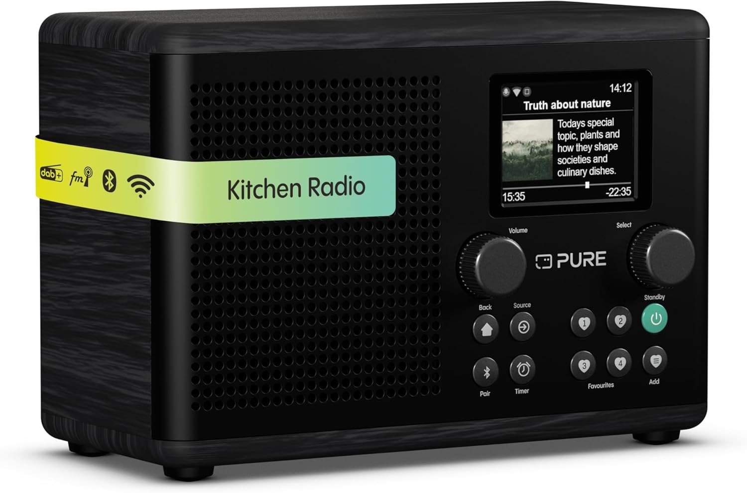 RADIO FM/INTERNET PURE CLASSIC H4I NEGRO CENIZA