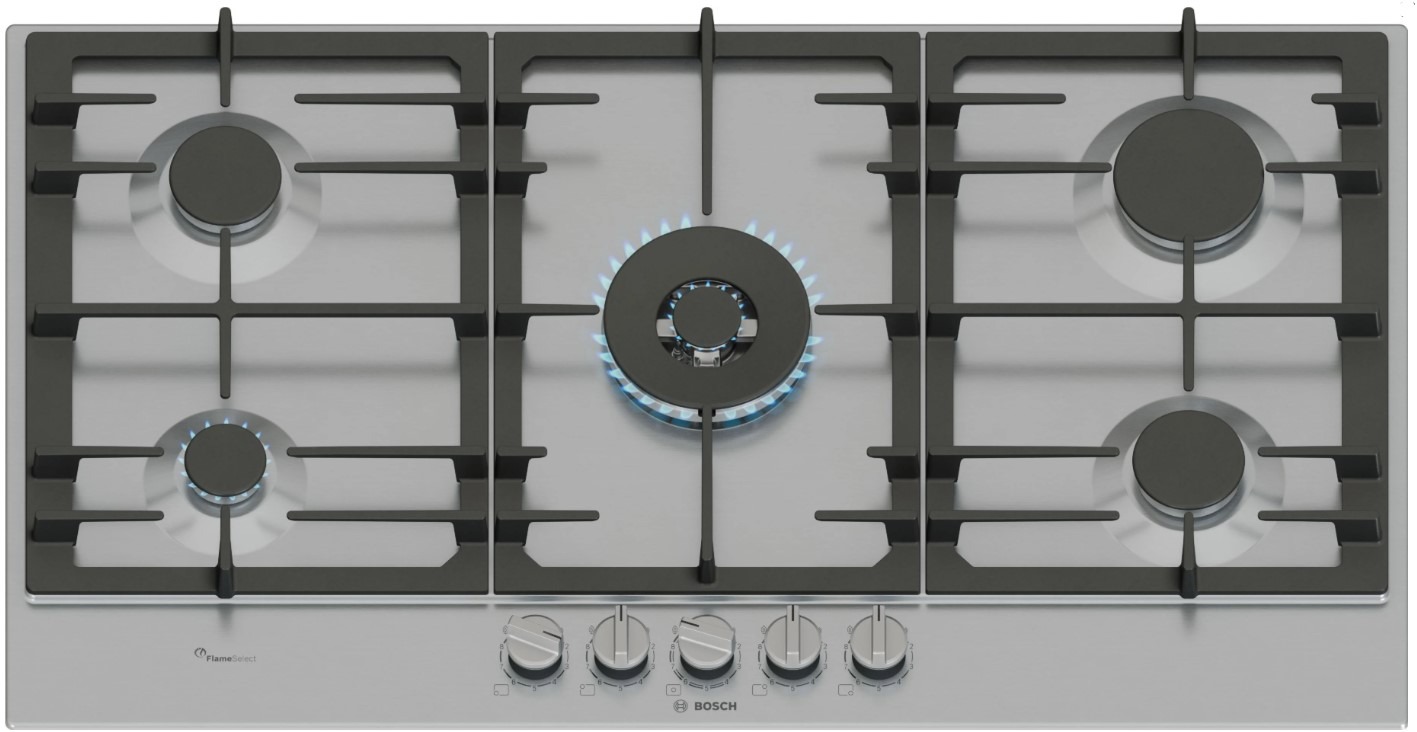 ENCIM. BOSCH PCR9A5I90 5F 90CM GAS NAT INOX