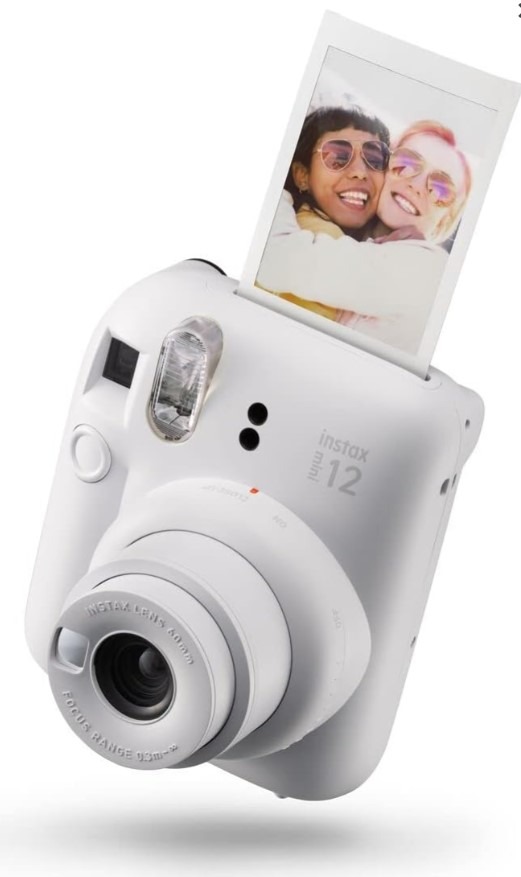 CAMARA FUJIFILM INSTAX MINI 12 WHITE+10 FOTOS+BOLS
