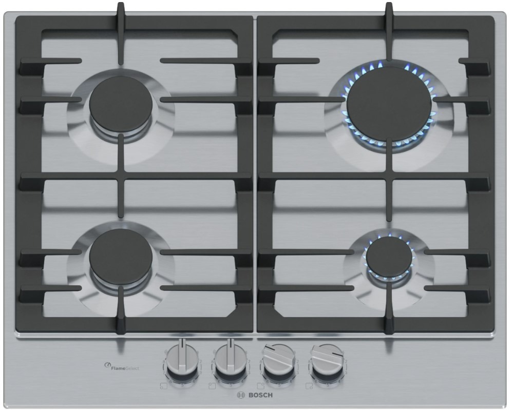 ENCIM. BOSCH PCP6A5I90 4F 60CM GAS NAT INT INOX