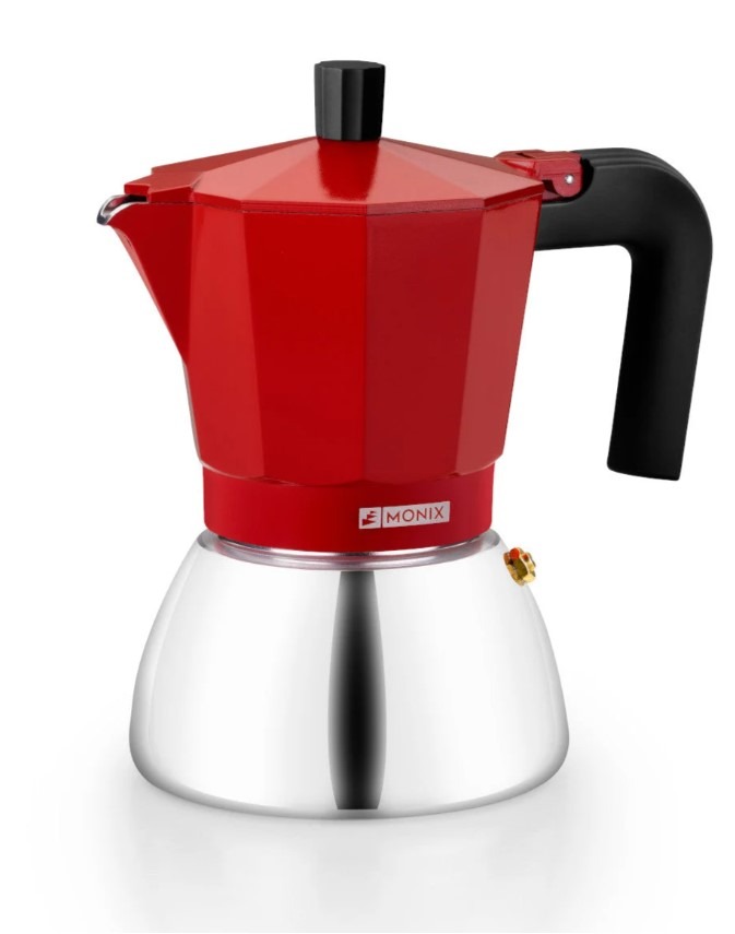 CAFET. ITALIANA MONIX INDUCTION INOX RED 9T