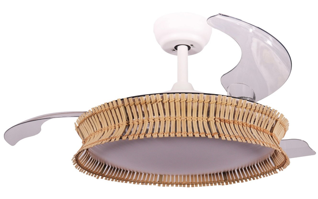 VENTILADOR TECHO FM VR1200 107CM RETRAC RUSTICO