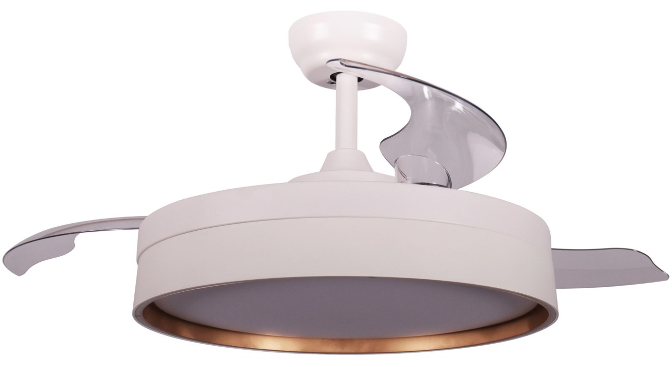 VENTILADOR TECHO FM VR1600 107CM RETRAC INT.DORADO