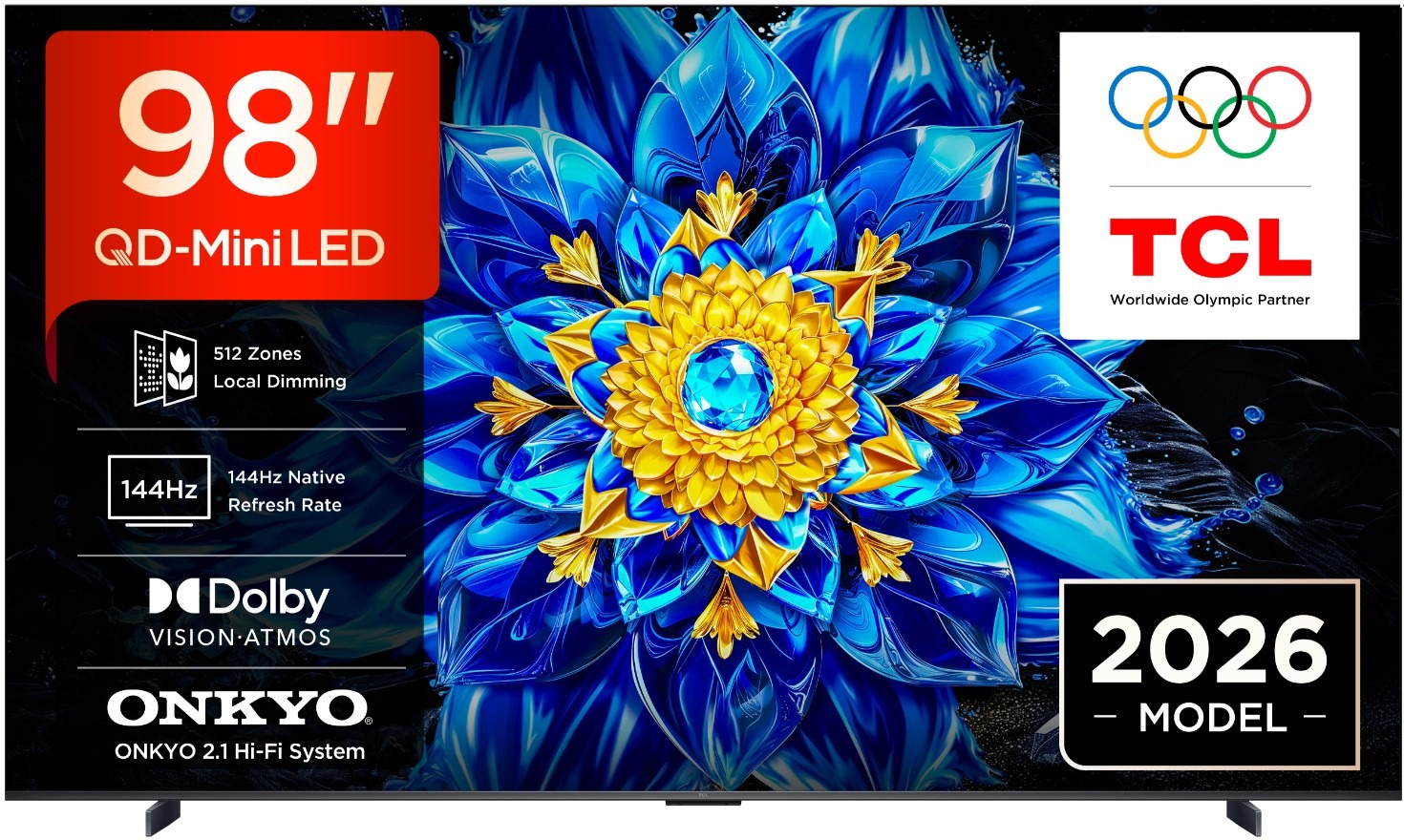 TV TCL 98 98P8L UHD MINILED GOOGLETV 144HZ