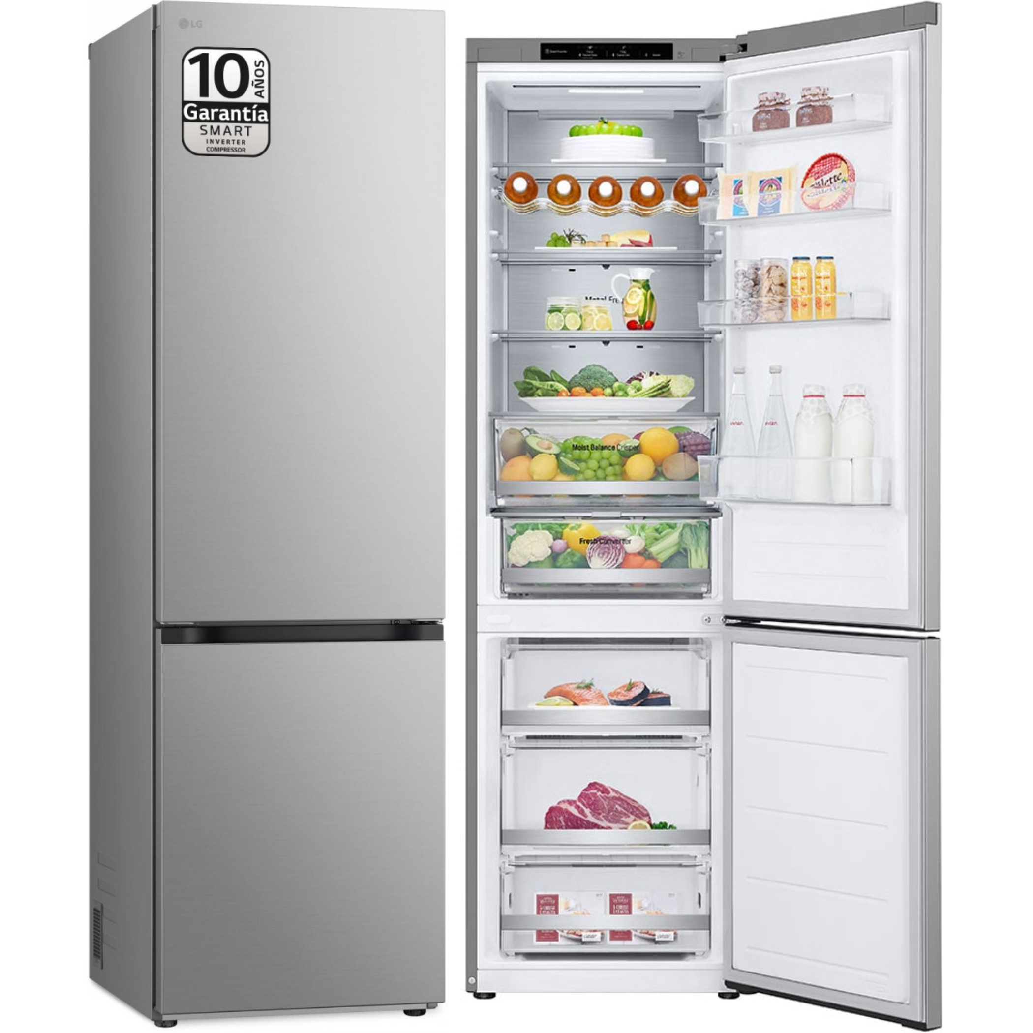 FRICOM. LG GBV5240CPY 203x60 METALFRESH INOX