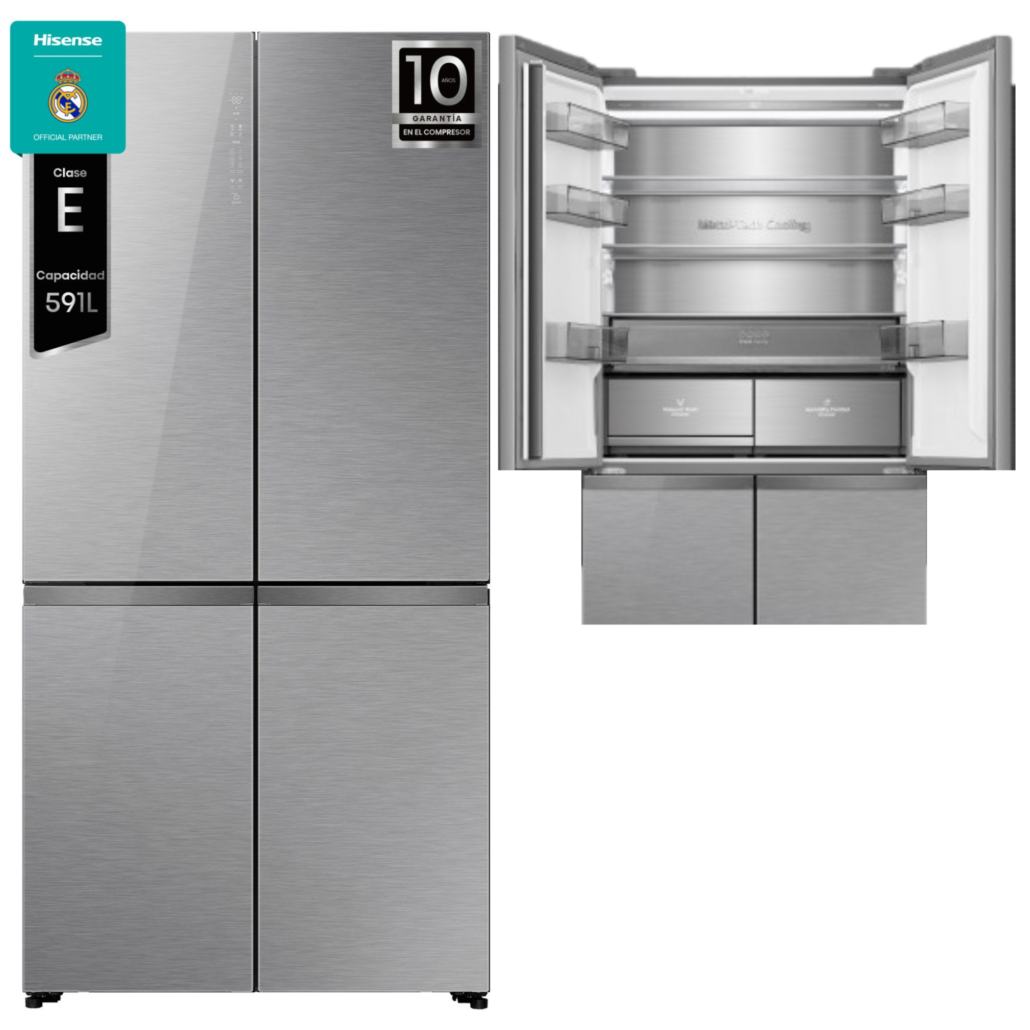 FRI. HISENSE RQ5P605NSVE 190x91 4P NF CRI INOX DSP