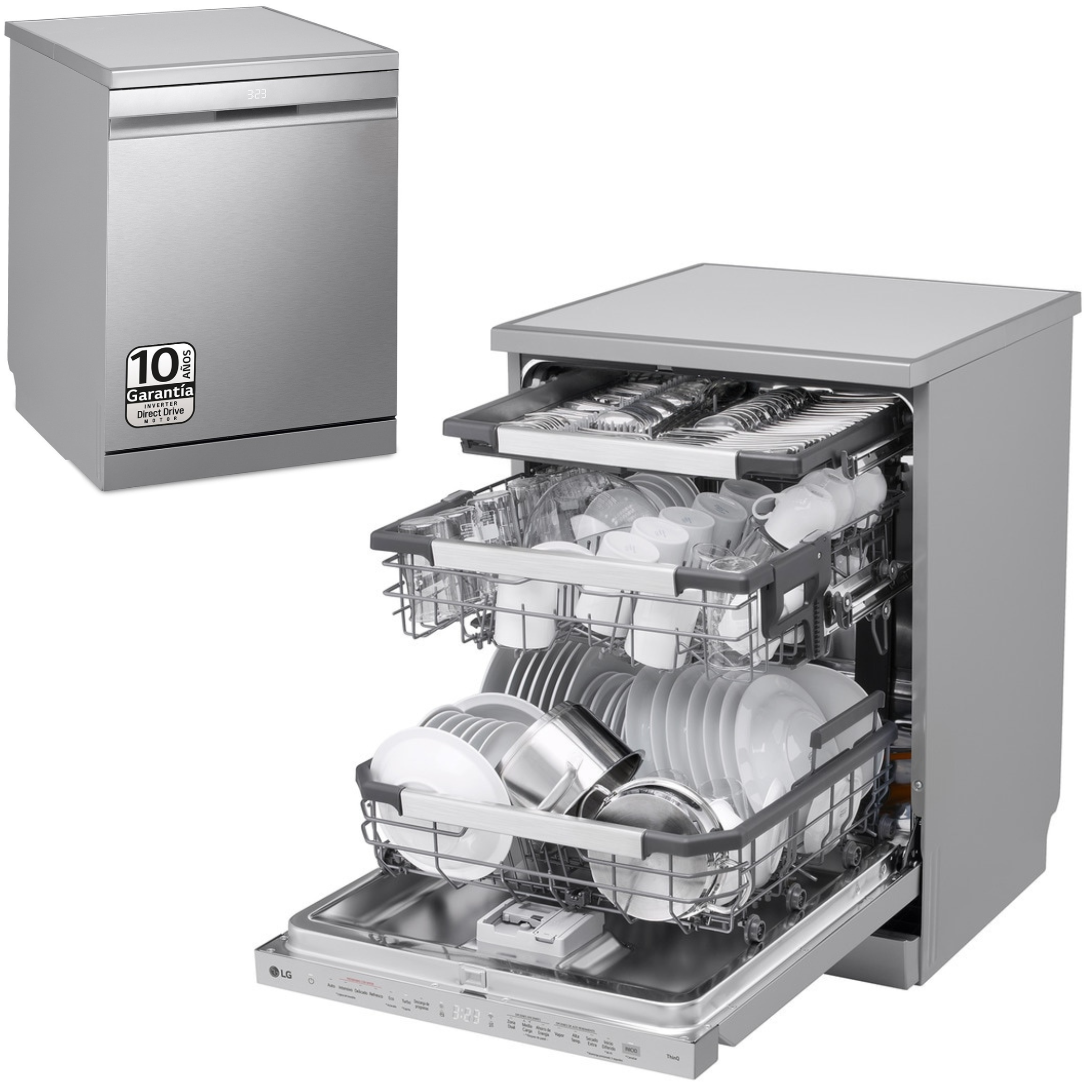 LVJ. LG DF587HVS 14C 10P QUADWASH 3ªB 43DB INOX