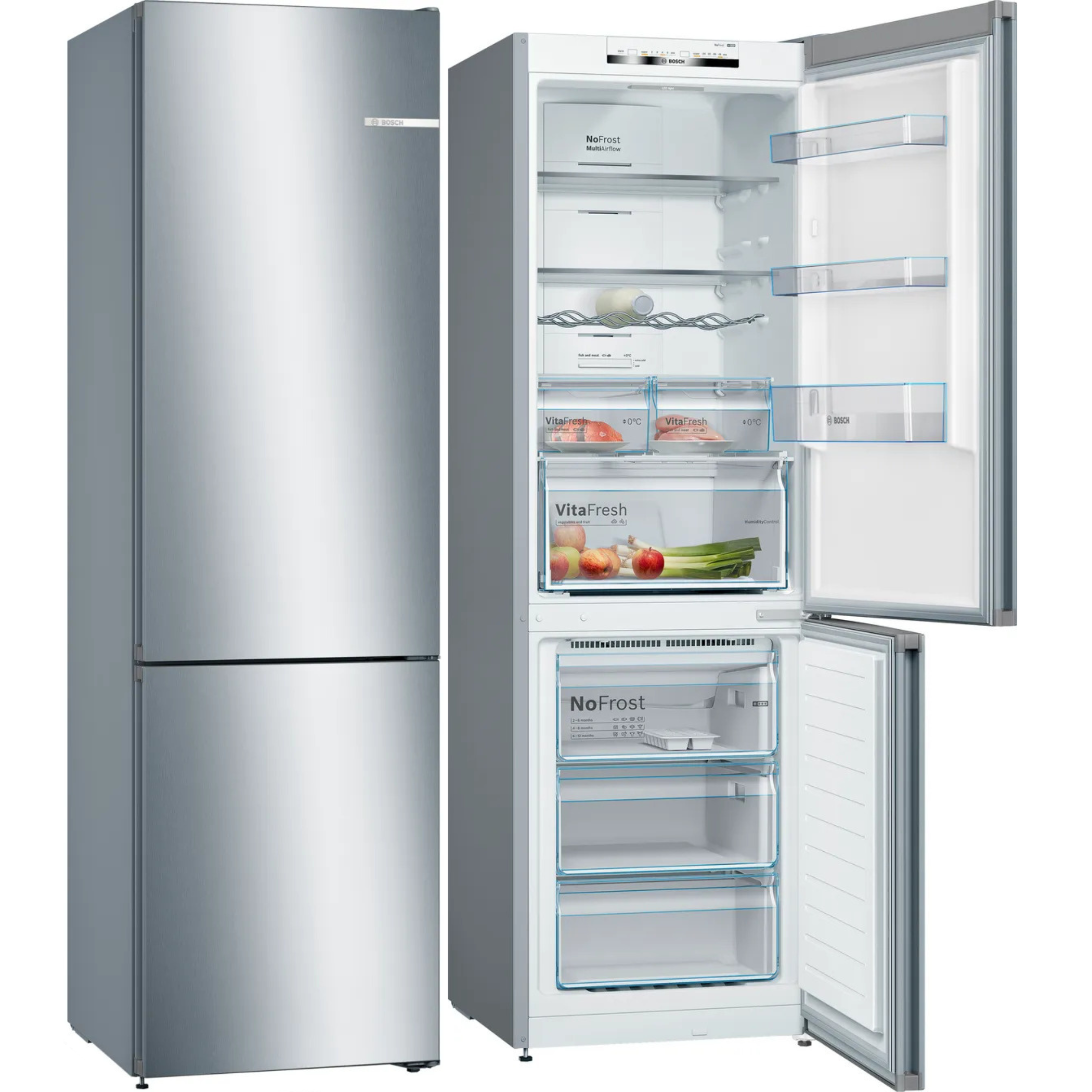 FRICOM. BOSCH KGN36VIDB 186x60 NF INOX