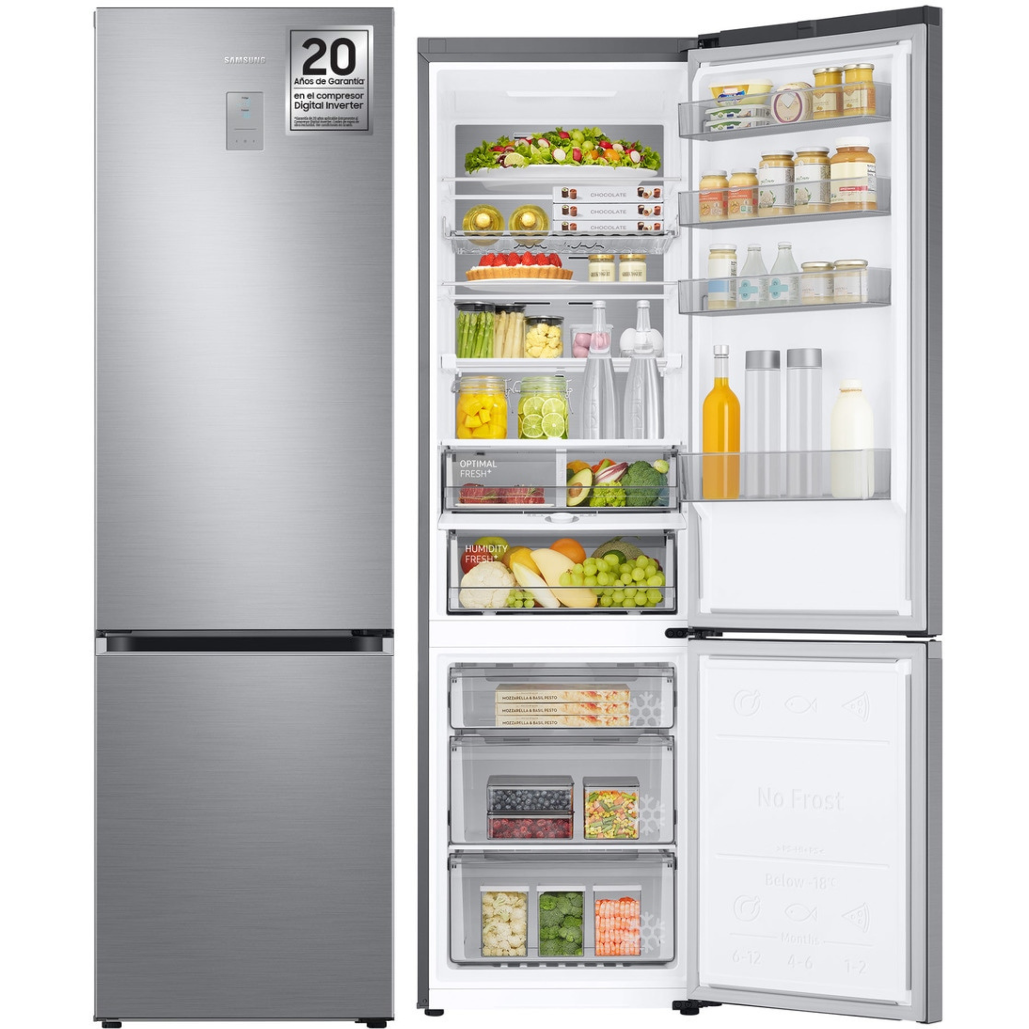 FRICOM. SAMSUNG RB38C776CS9/EF 203x60 NF INOX META