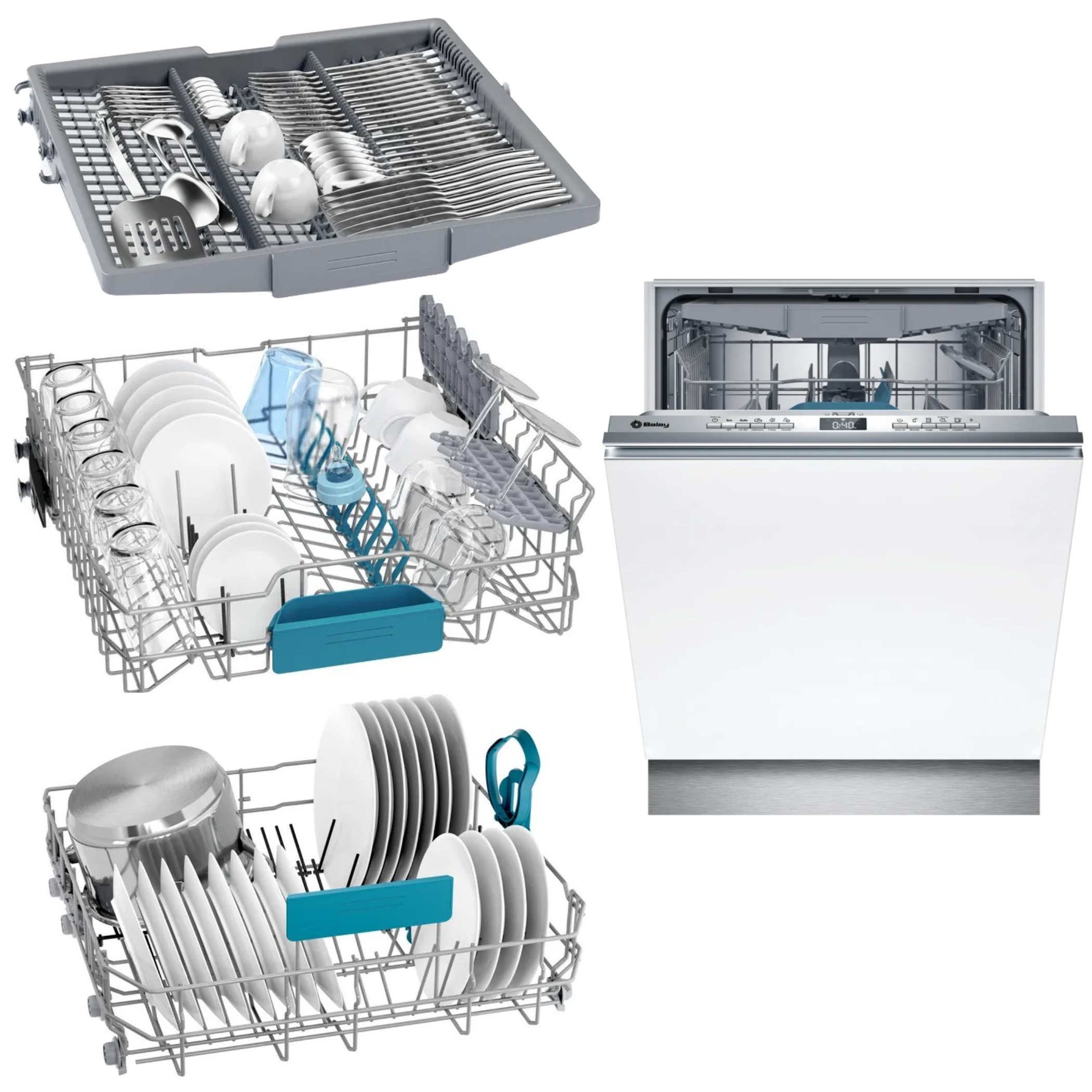 LVJ. BALAY 3VH5332DP 5P 3ºB 46DB DSP INT INOX