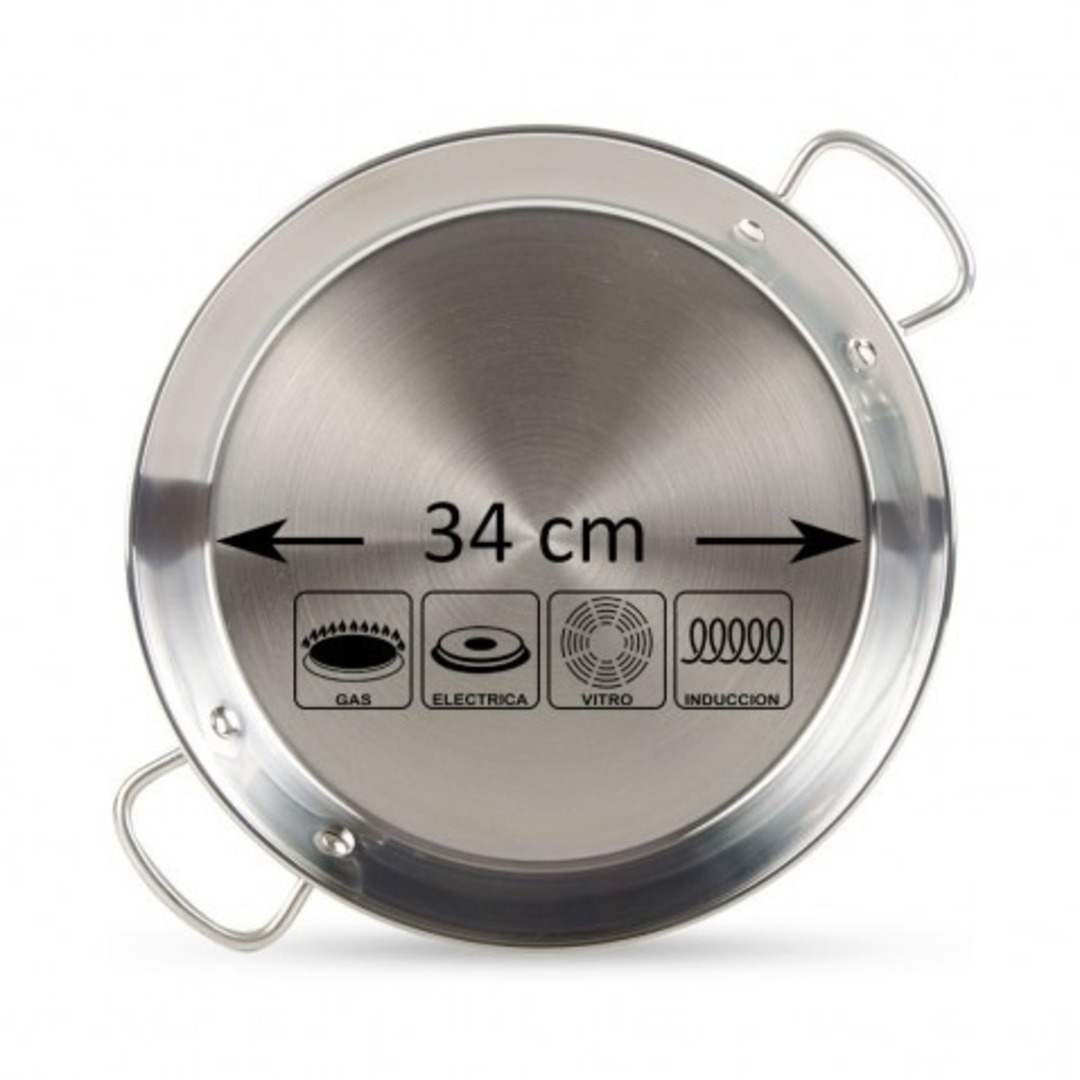 PAELLERA GUISON 40CM INOX INDUCCION