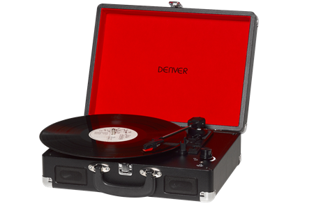 TOCADISCOS DENVER VPL-120 NEGRO MALETIN ALTAVOCES