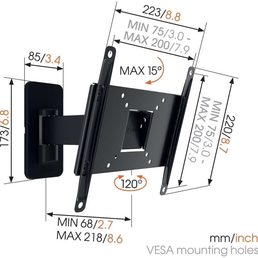 SOPORTE TV VOGEL S MA2030-B1 1 BRAZO 19-40 15KG