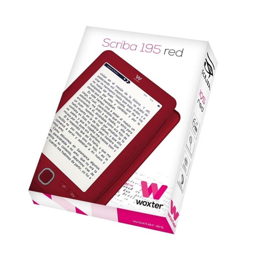 E-BOOK WOXTER SCRIBA 195 EB26-045 6 4GB ROJO