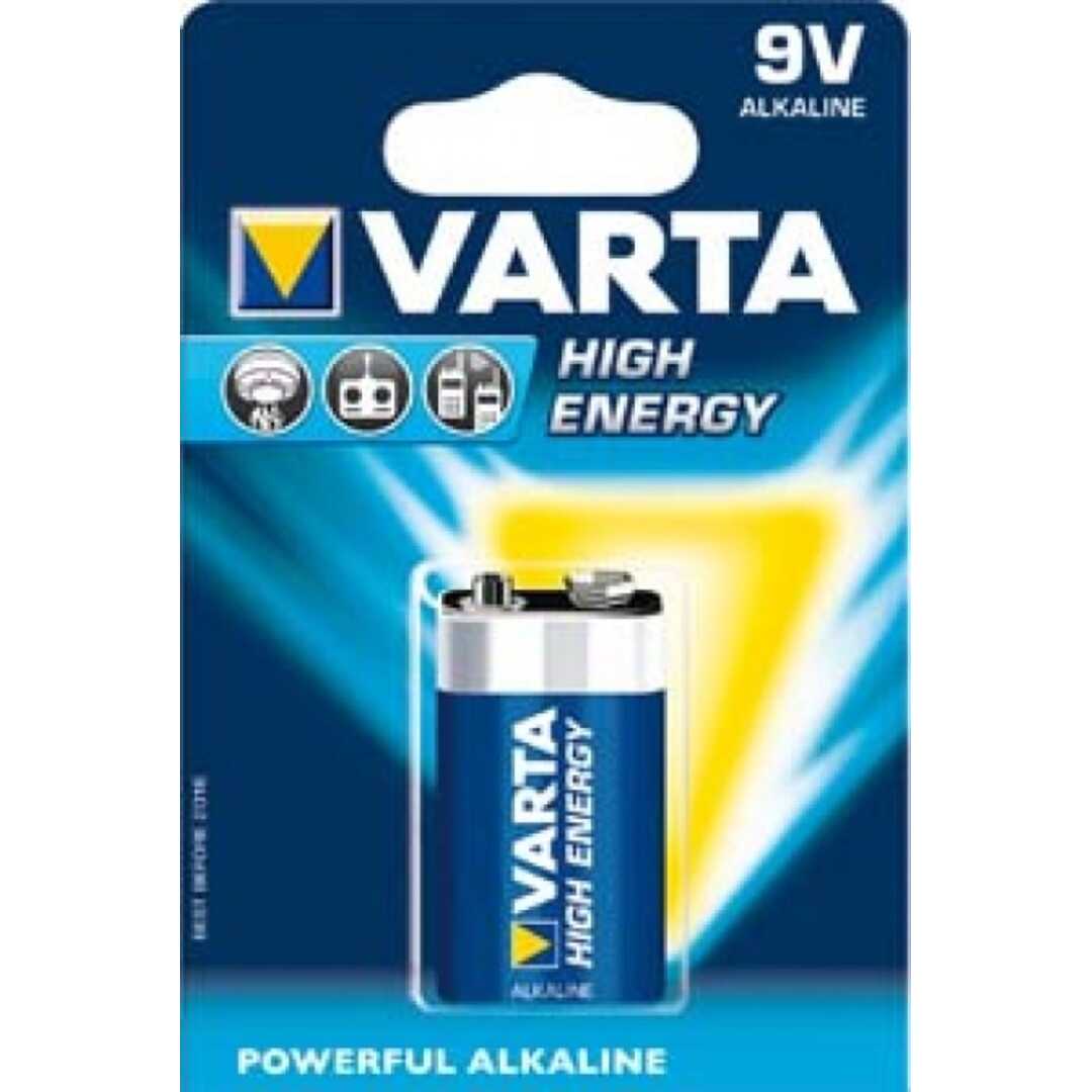 PILA VARTA 6LR61 6LP3146 ALC. HIGH ENERG 9V 1 BLIS