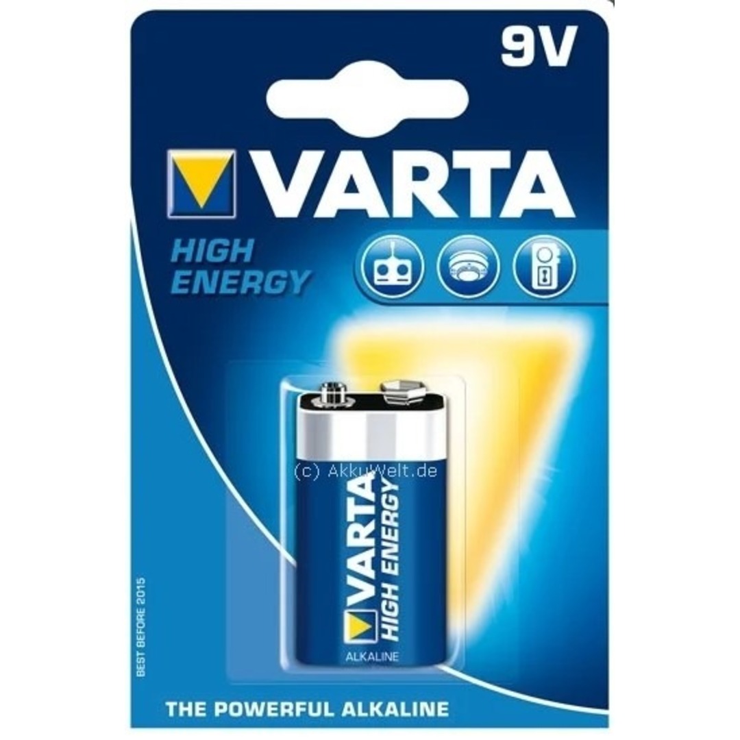 PILA VARTA 6LR61 ALC. ENERGY 9V 1 BLISTER