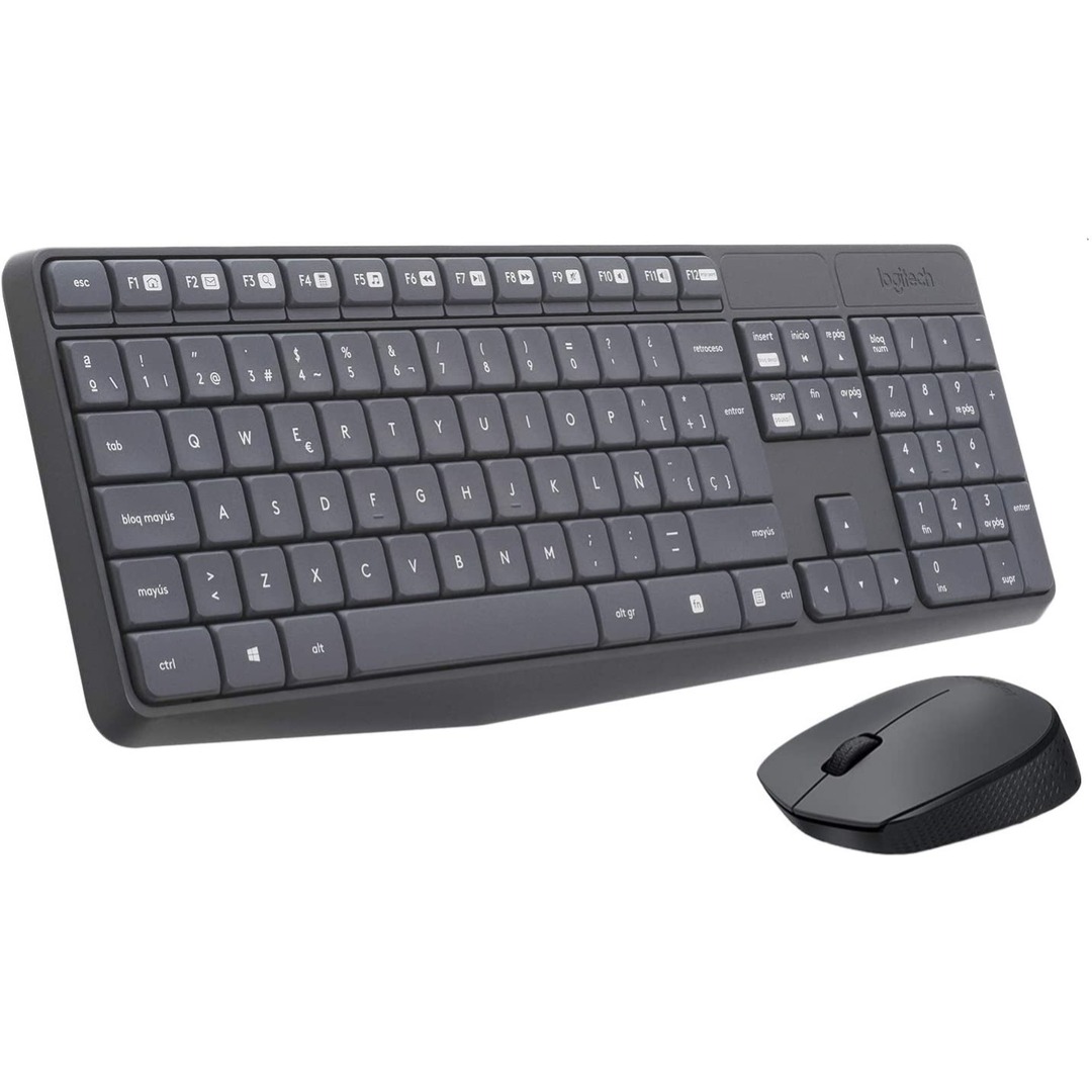 TECLADO+RATON LOGITECH MK235 CORDLESS USB