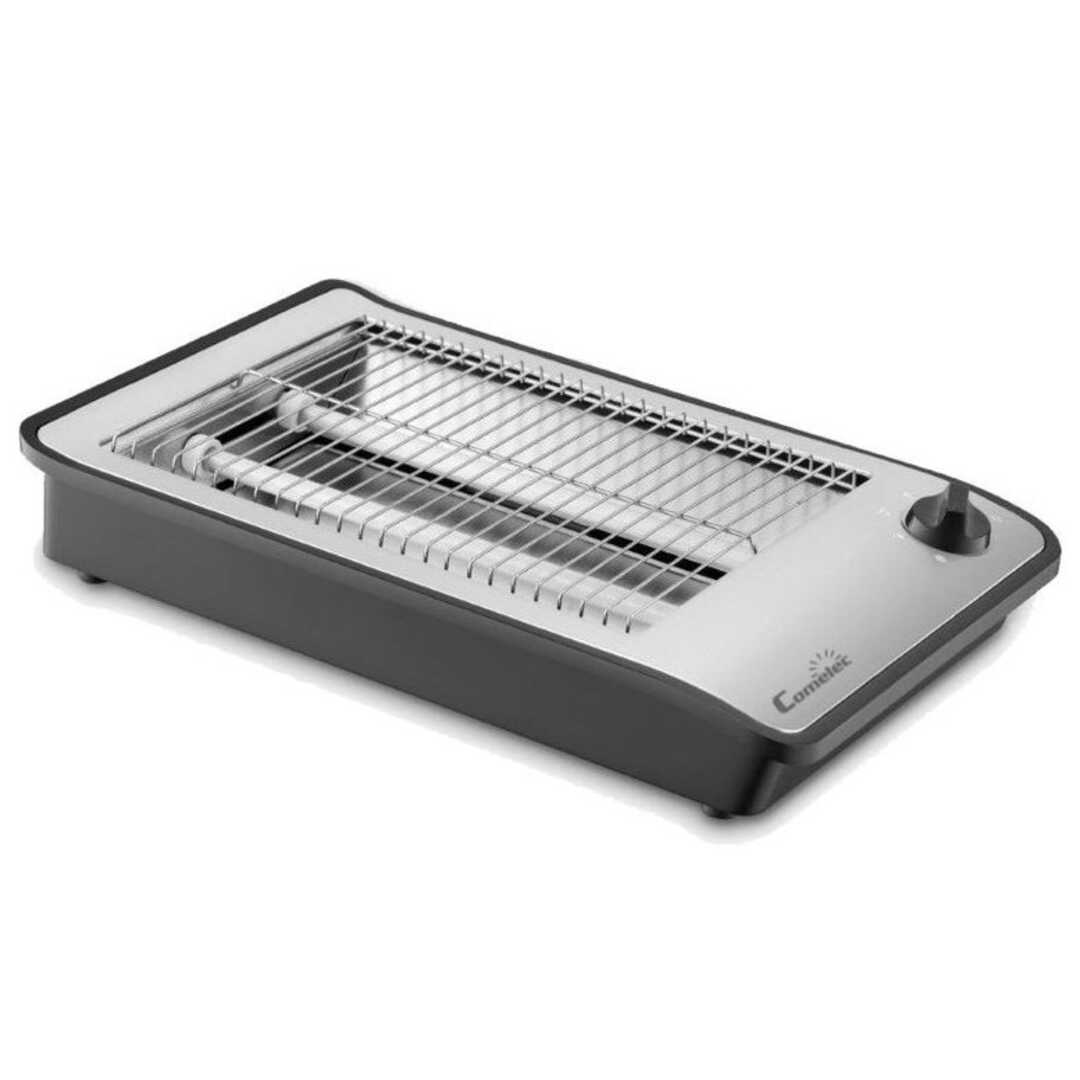 TOST. COMELEC TP7064 PLANO NEGRO/INOX 600W