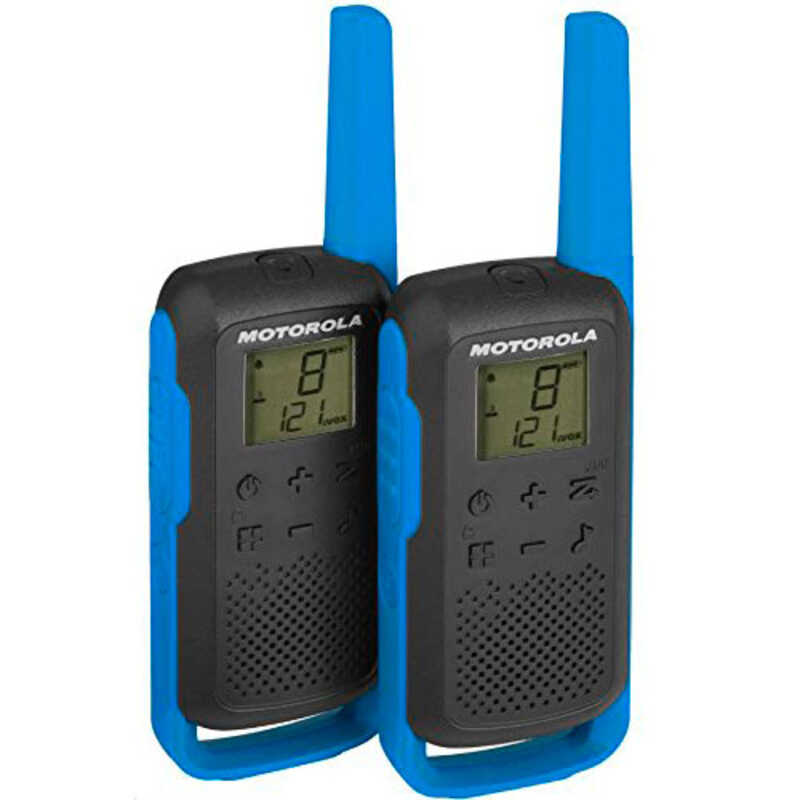 WALKIE TALKIE MOTOROLA T62 AZUL DOBLE PACK