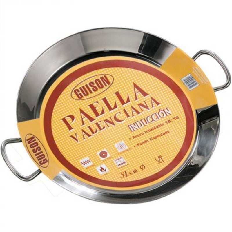 PAELLERA GUISON 40CM INOX INDUCCION ANTIADHERENTE