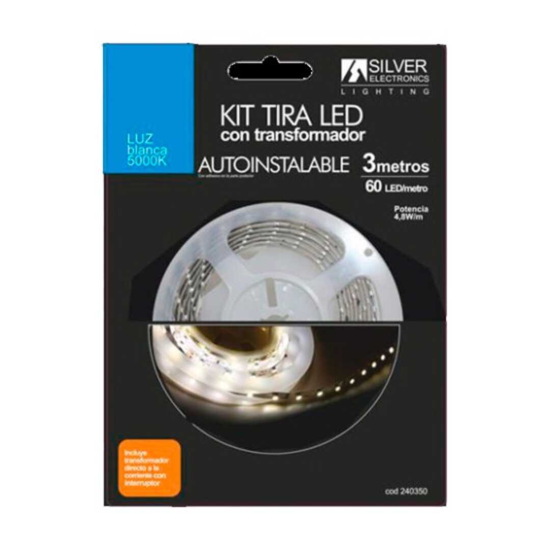 TIRA LED KIT SILVER ELECTRONICS 5000K 300LM 240350