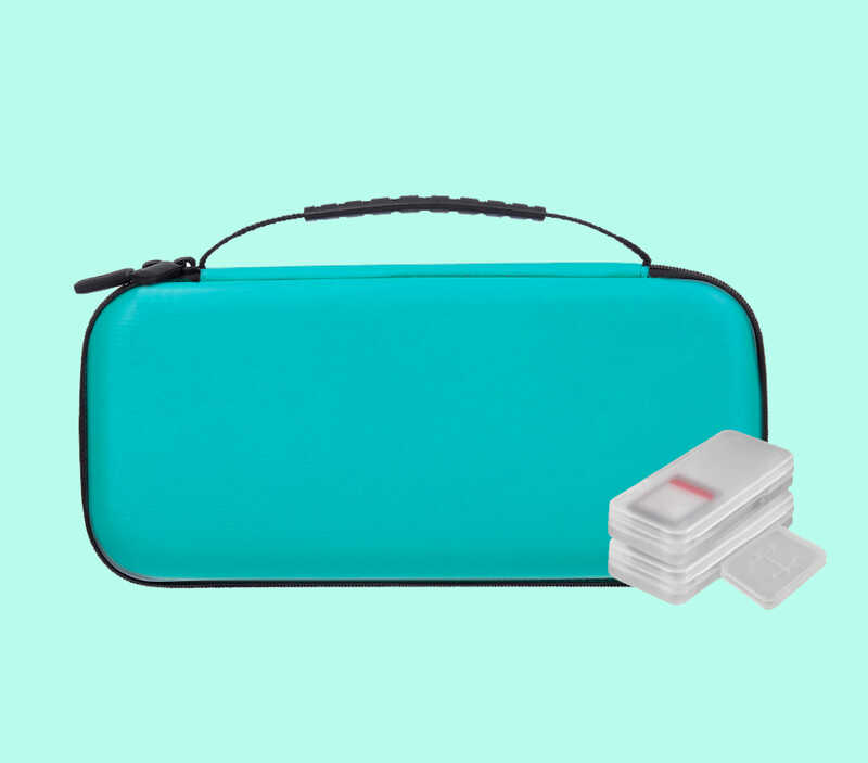 ESTUCHE NUWA SWITCH LITE AZUL +4 FUNDAS JUEGOS