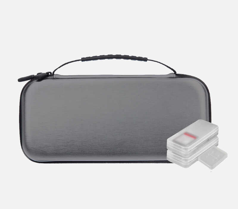 ESTUCHE NUWA SWITCH LITE GRIS +4 FUNDAS JUEGOS