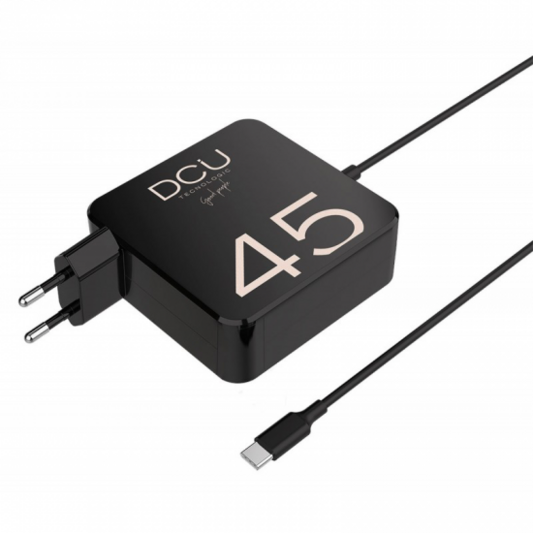 CARGADOR DCU PORTATIL USB C 45W 1.8M