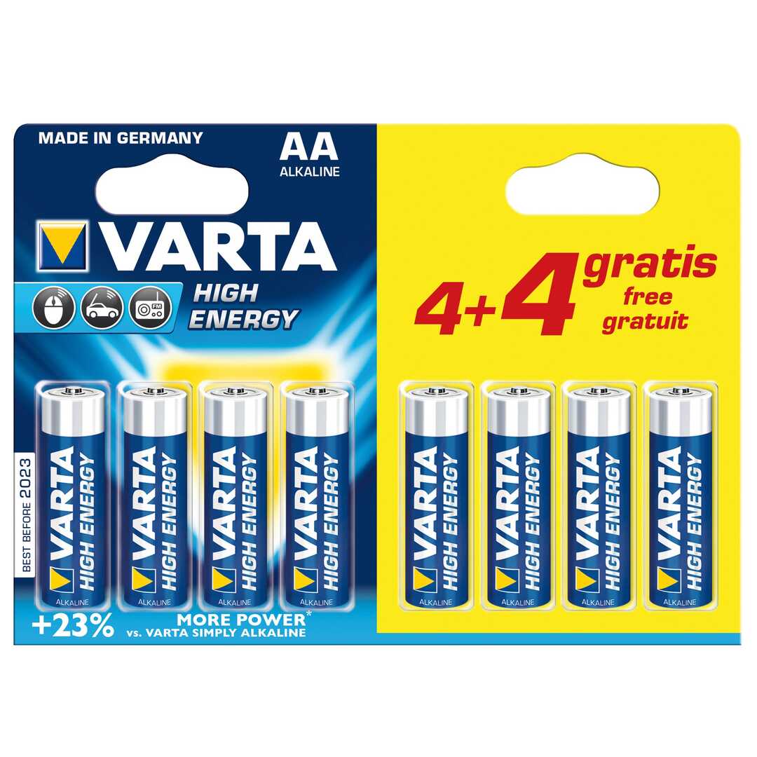 PILA VARTA LR06 AA 4+4 ALC. LONGLIFE 1 BLISTER